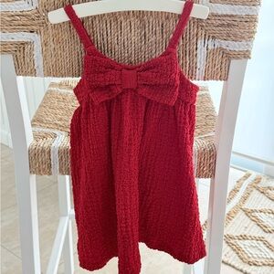 Old Navy Red baby toddler Dress with Bow